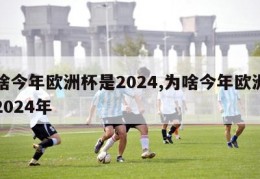 为啥今年欧洲杯是2024,为啥今年欧洲杯是2024年