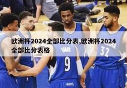 欧洲杯2024全部比分表,欧洲杯2024全部比分表格