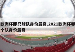 欧洲杯那只球队身价最高,2021欧洲杯哪个队身价最高